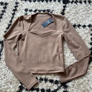 Tan Abercrombie and Fitch Blouse